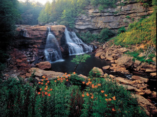 Картинка природа водопады ricketts glen state park pennsylvania