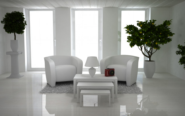 Обои картинки фото 3д графика, realism , реализм, комната, вилла, стиль, дизайн, дом, гостиная, стол, стулья