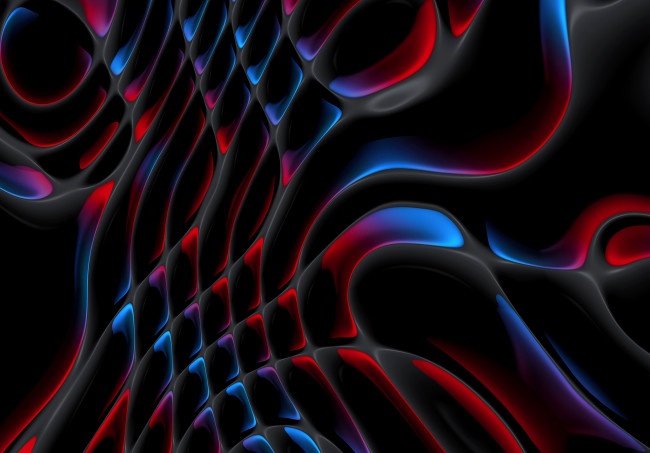 Обои картинки фото 3д графика, fractal , фракталы, свет, объем, изгиб, линии, полумрак, цвет