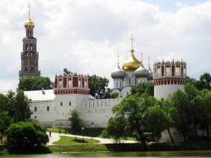 обоя новодевичий монастырь, города, москва , россия, новодевичий, москва, монастырь