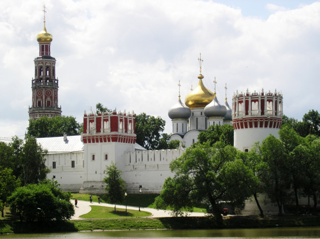 Обои картинки фото новодевичий монастырь, города, москва , россия, новодевичий, москва, монастырь