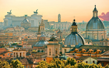 обоя города, рим,  ватикан , италия, панорама