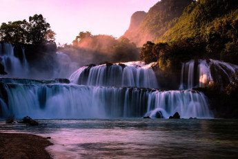 обоя ban gioc waterfall, vietnam, природа, водопады, ban, gioc, waterfall