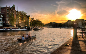 Картинка amsterdam netherlands города амстердам нидерланды