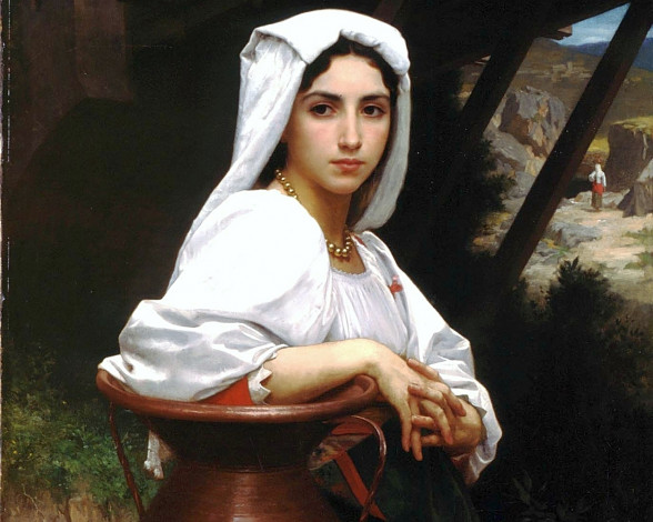 Обои картинки фото адольф, вильям, бугро, итальянка, рисованные, adolphe, william, bouguereau