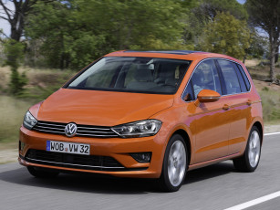 обоя автомобили, volkswagen, 2014г, tsi, sportsvan, golf