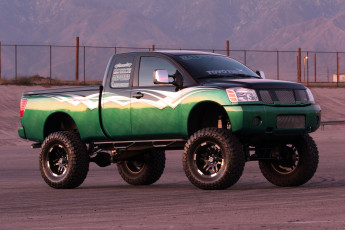 обоя автомобили, custom pick-up, nissan