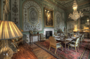 Картинка интерьер дворцы +музеи картины посуда стол зал