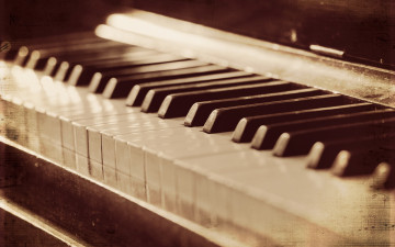 Картинка музыка музыкальные+инструменты ретро ноты клавиши пианино рояль