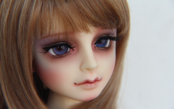 Картинка разное игрушки кукла bjd doll арнирная синие глаза