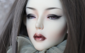 Картинка разное игрушки кукла bjd doll волосы глаза губы девушка