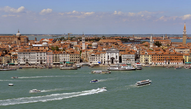 Обои картинки фото города, венеция , италия, панорама
