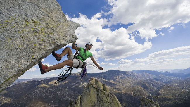 Обои картинки фото спорт, экстрим, альпинизм, скалолазание, скалолазка, горы