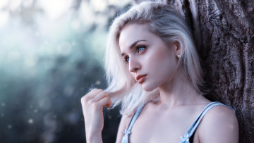 Картинка девушки -+блондинки +светловолосые задумчивый вид