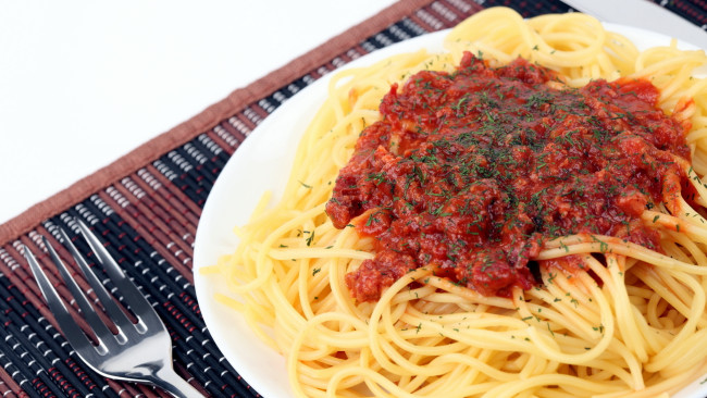 Обои картинки фото еда, макароны,  макаронные блюда, спагетти