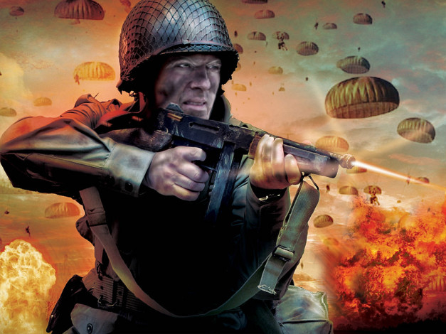 Обои картинки фото combat, elite, world, war, ii, paratroopers, видео, игры