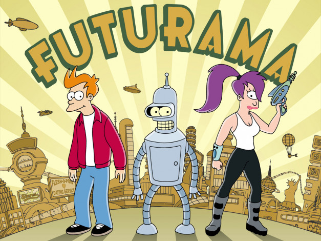 Обои картинки фото futurama, мультфильмы