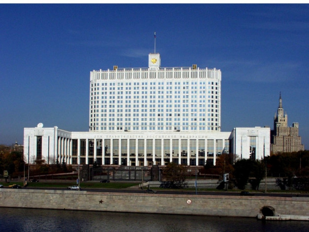 Обои картинки фото здание, московского, правительства, города, москва, россия
