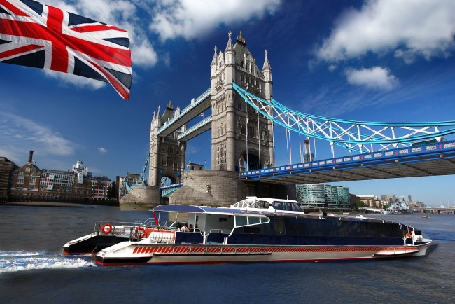 Обои картинки фото корабли, теплоходы, tower, bridge, тауэрский, мост, london, темза, лондон