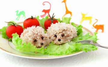 Картинка еда вторые блюда салат помидоры рис