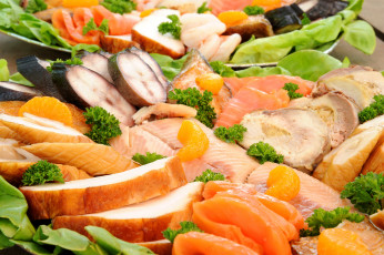 Картинка еда рыба +морепродукты +суши +роллы филе балык рулет