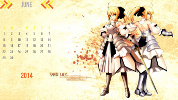 Картинка календари аниме девушки