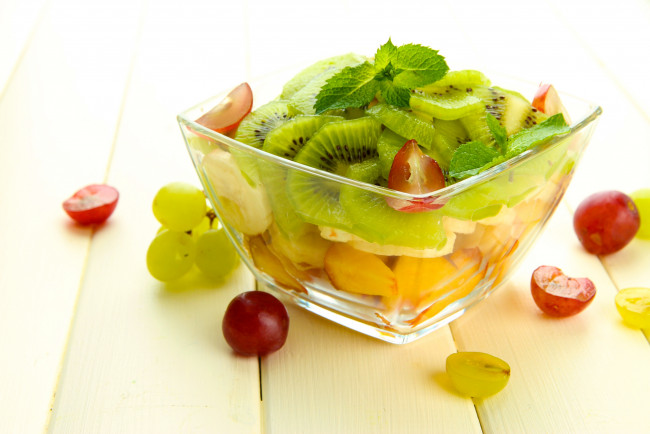 Обои картинки фото еда, мороженое,  десерты, ягоды, десерт, фрукты, фруктовый, салат