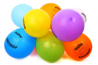 Картинка праздничные шары шарики пожелания день рождения