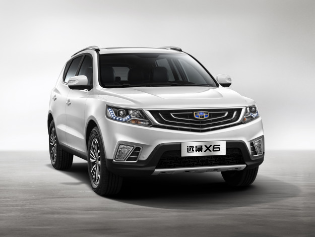 Обои картинки фото автомобили, geely, 2016г, vision, x6