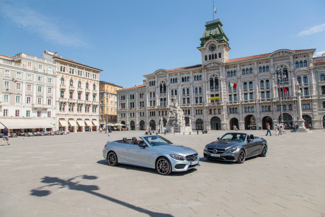 Обои картинки фото автомобили, mercedes-benz, 2016г, a205, cabriolet, c-klasse