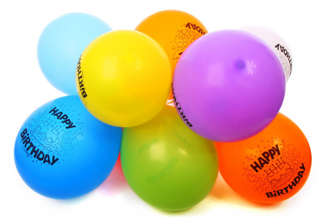 Обои картинки фото праздничные, шары, шарики, пожелания, день, рождения