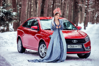 Картинка auto+girl+83 автомобили -авто+с+девушками красный girl auto