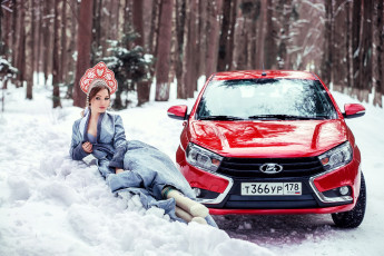 Картинка auto+girl+85 автомобили -авто+с+девушками красный girl auto