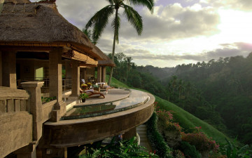 Картинка интерьер веранды +террасы +балконы джунгли дом терраса обзор