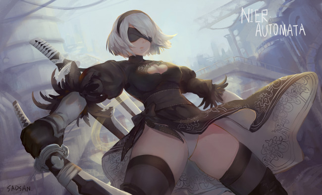 Обои картинки фото видео игры, nier,  automata, automata