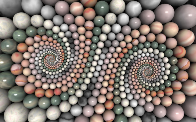 Обои картинки фото 3д графика, шары , balls, спираль, шарики, узор