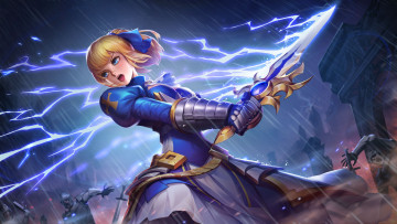 Картинка видео+игры heroes+evolved девушка меч молнии