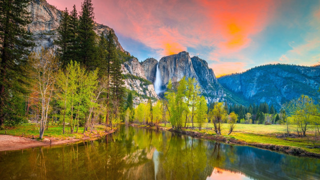 Обои картинки фото yosemite national park, california, usa, природа, реки, озера, yosemite, national, park