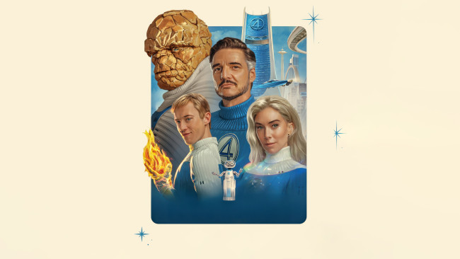 Обои картинки фото рисованное, кино,  мультфильмы, the, fantastic, four, first, steps