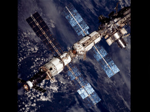 Картинка космос космические корабли станции