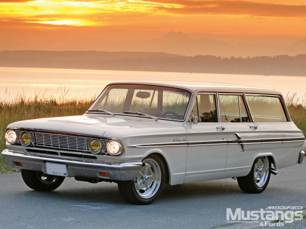 Обои картинки фото 1964, ford, ranch, wagon, автомобили