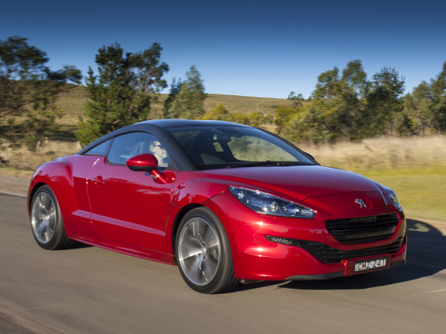 Обои картинки фото автомобили, peugeot, красный, -spec, rcz, au