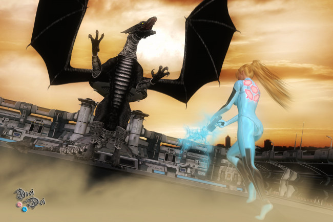 Обои картинки фото 3д графика, фантазия , fantasy, взгляд, дракон, девушка, фон, оружие