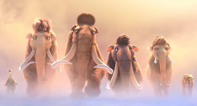 Обои картинки фото мультфильмы, ice age,  collision course, персонажи