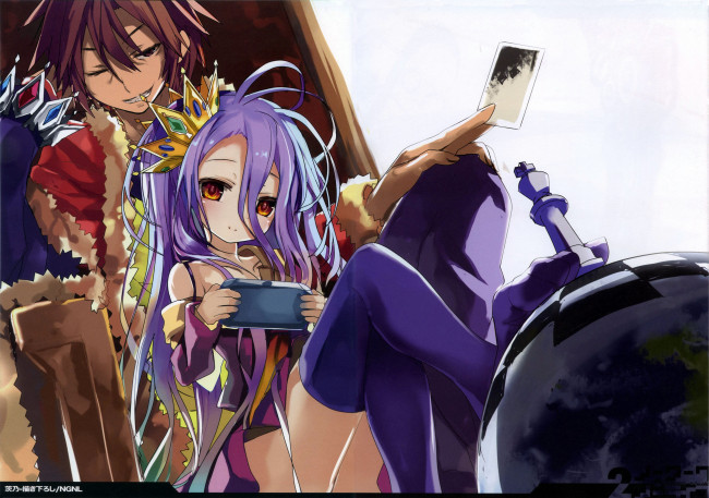 Обои картинки фото аниме, no game no life, нет, игры, жизни