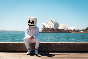 обоя музыка, dj marshmello, диджей