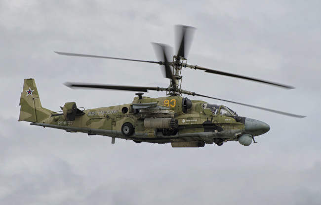 Обои картинки фото kamov ka52, авиация, вертолёты, вертушка