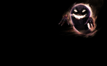 Картинка аниме pokemon призрак монстр haunter