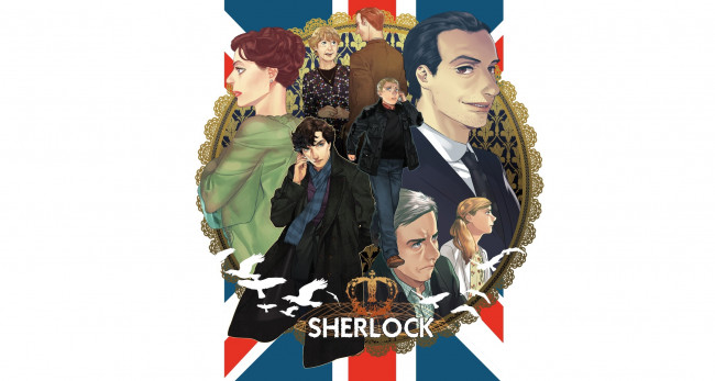 Обои картинки фото sherlock bbc, рисованное, кино, sherlock, bbc