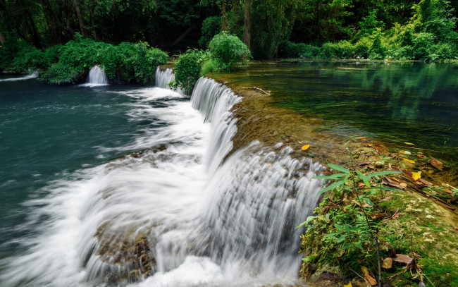 Обои картинки фото природа, водопады, река, водопад